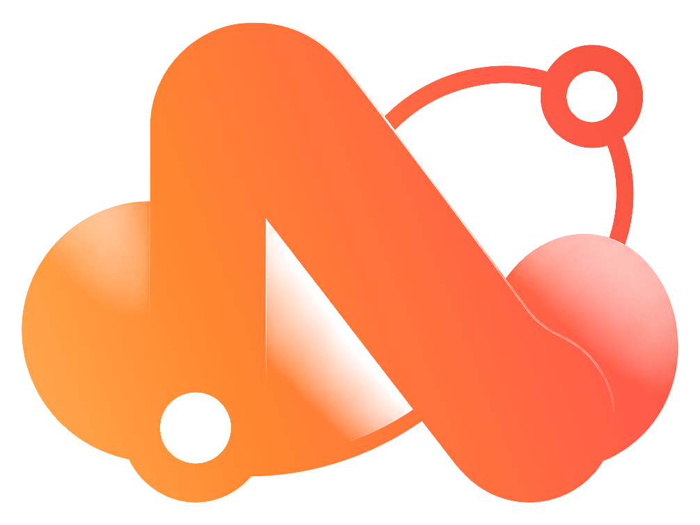 Logo NuvyApp con sfondo alba